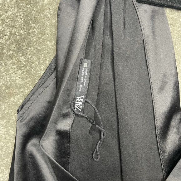 ZARA | SATIN BODYSUIT BLACK | SMALL - Picture 4 of 4